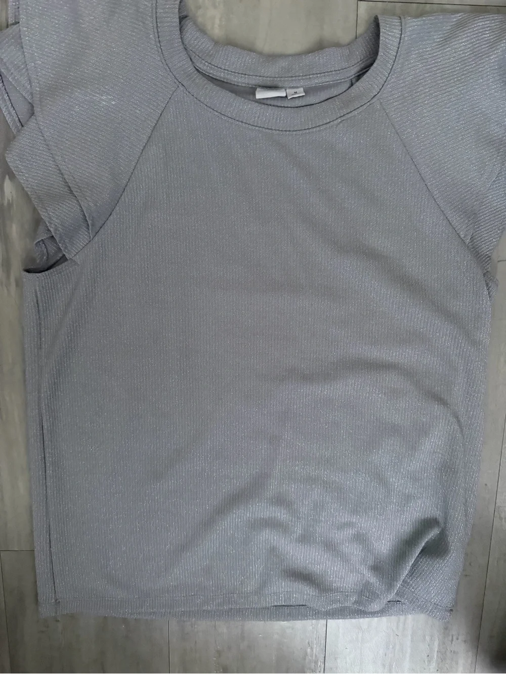 GAP Silver-Gray Flutter Sleeve Tee
